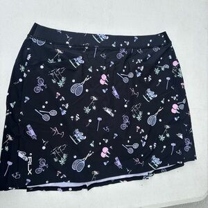 Ralph Lauren Black Patterned Skirt